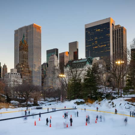 Wollman Rink at Central Park in Winter